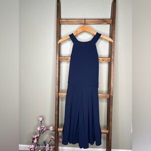 Alya Navy Blue Halter Dress